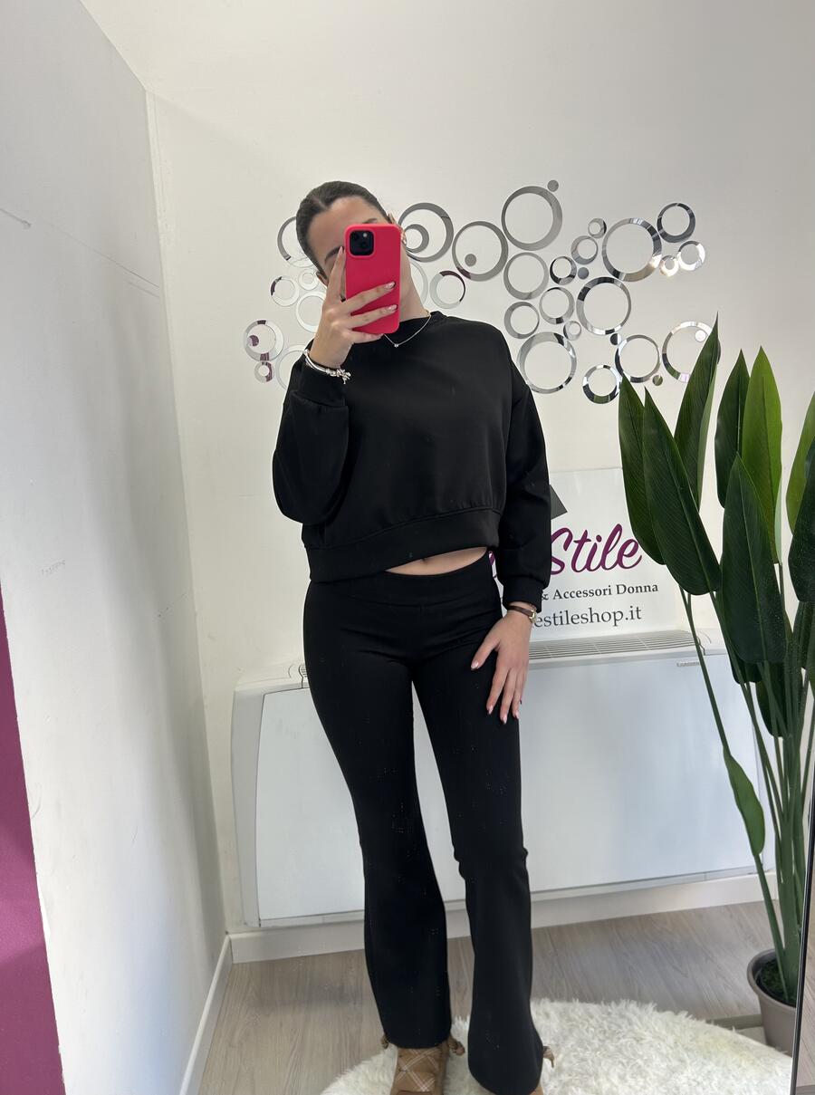 NOVITÀ Panta tuta flare con risvolto