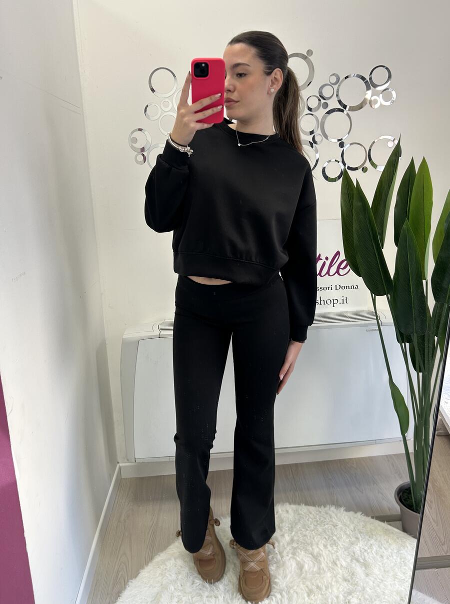 NOVITÀ Panta tuta flare con risvolto