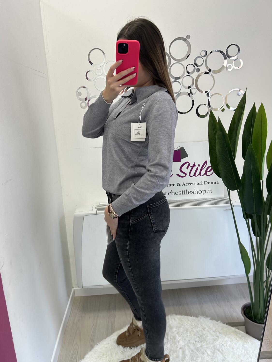 NOVITÀ Jeans skinny grigio PUSH UP