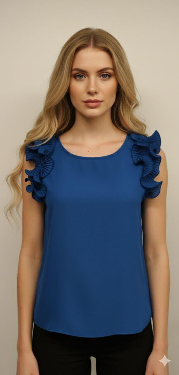 Blusa Rinascimento Blu Cina