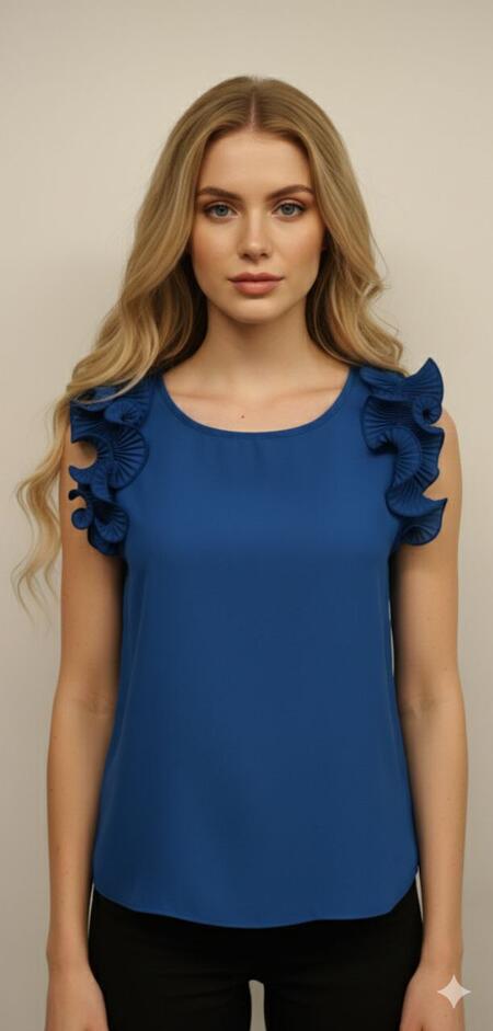 Blusa Rinascimento Blu Cina