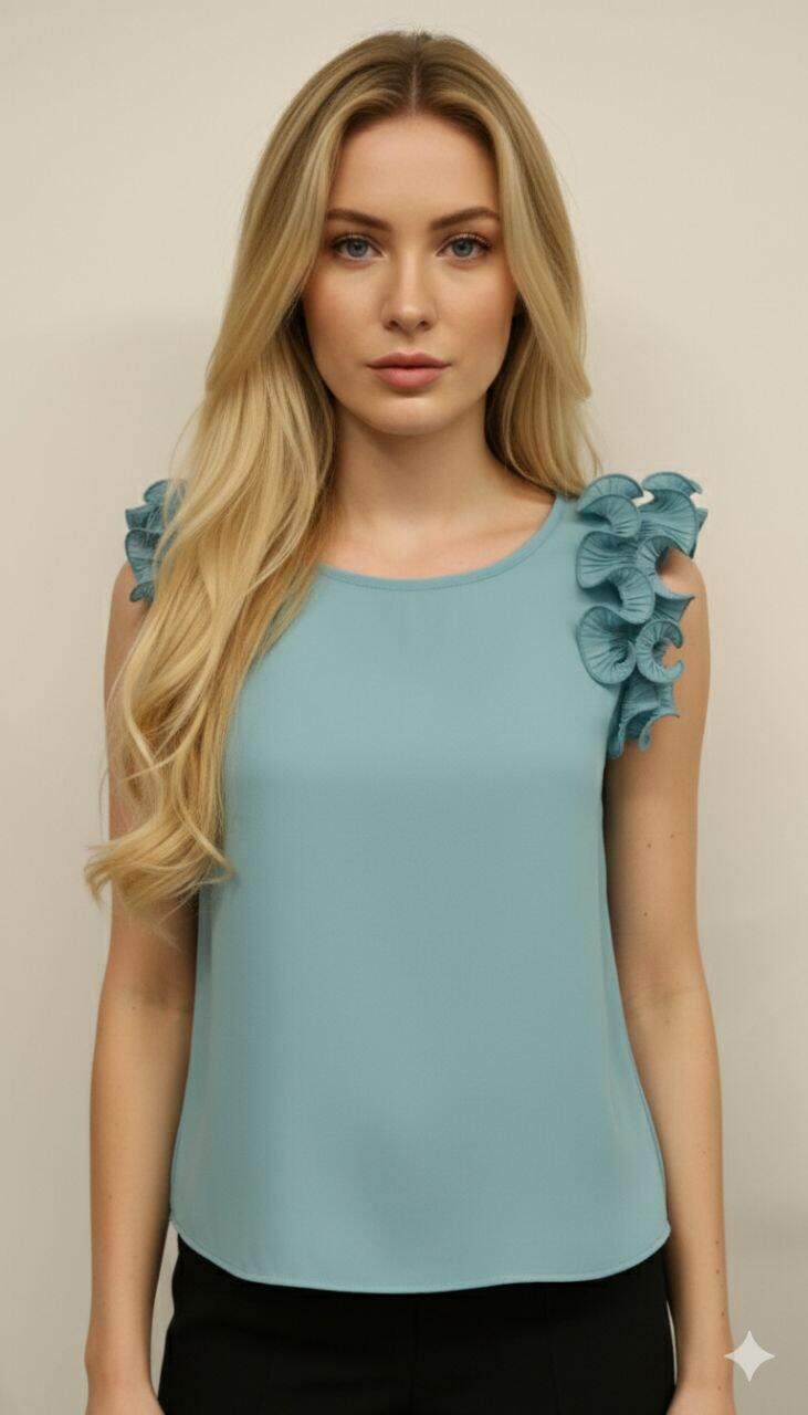 Blusa Rinascimento Blu Cina