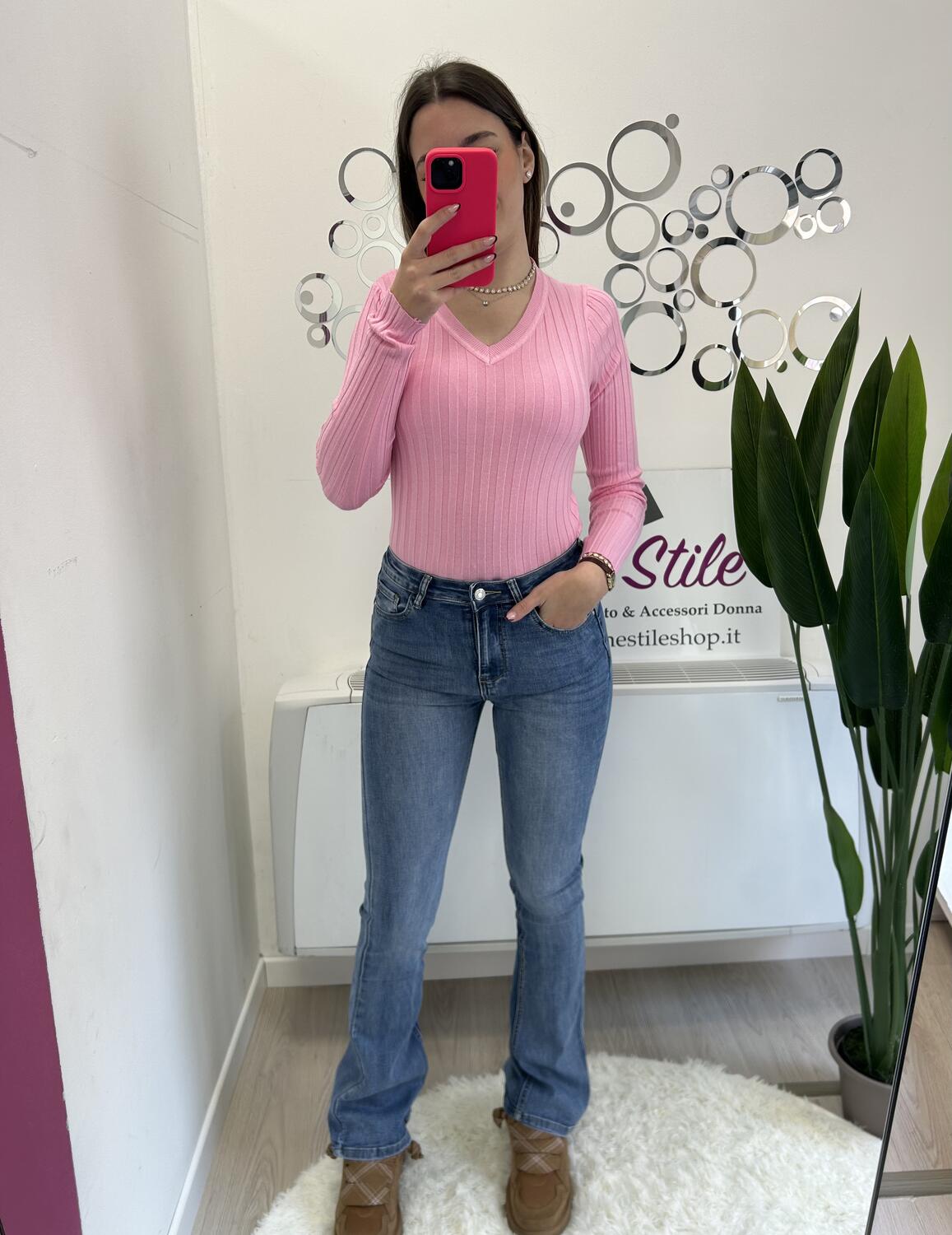 NOVITÀ Jeans flare lavaggio medio chiaro