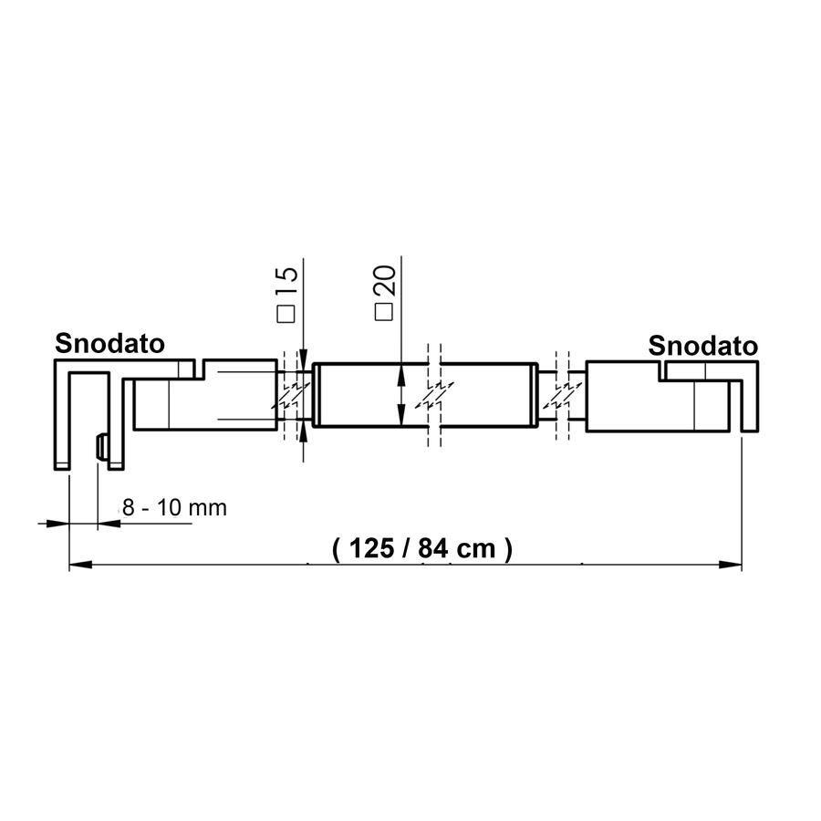 BD10 - Braccetto Regolabile per Vetri Doccia 