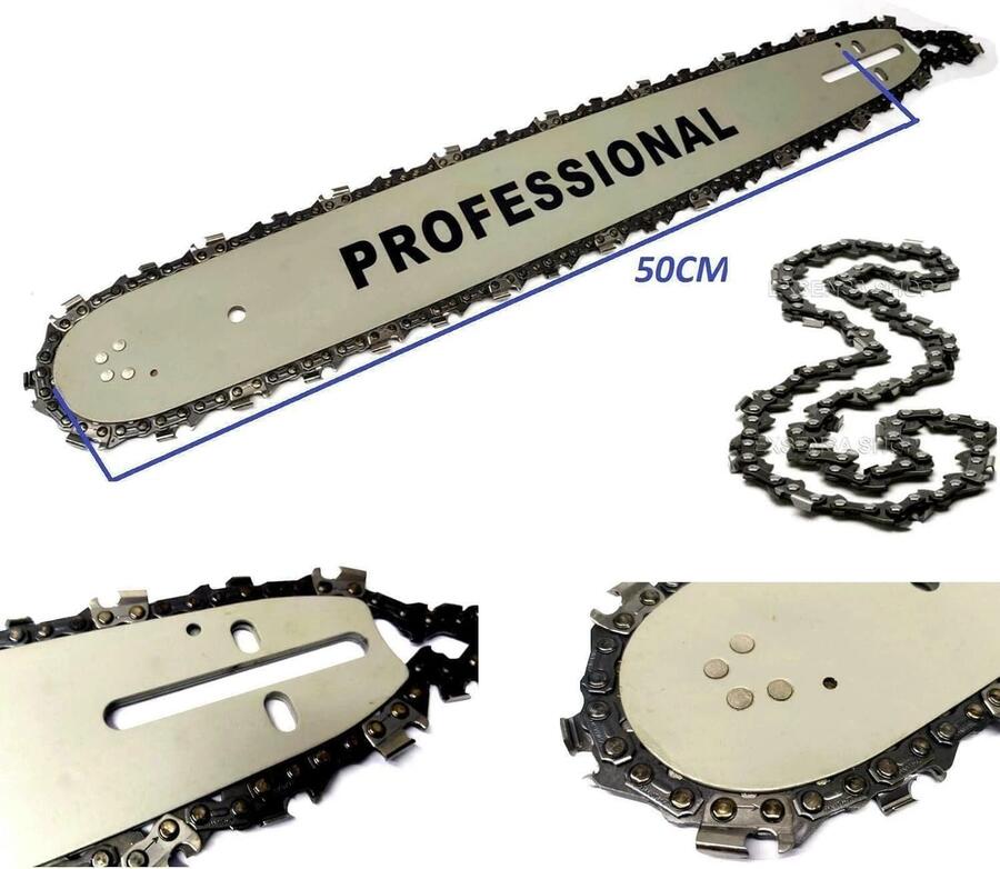 Lama  per Motosega e Barra da 52CC LAMA BARRA 50 CM + CATENA 76 Maglie OMAGGIO 