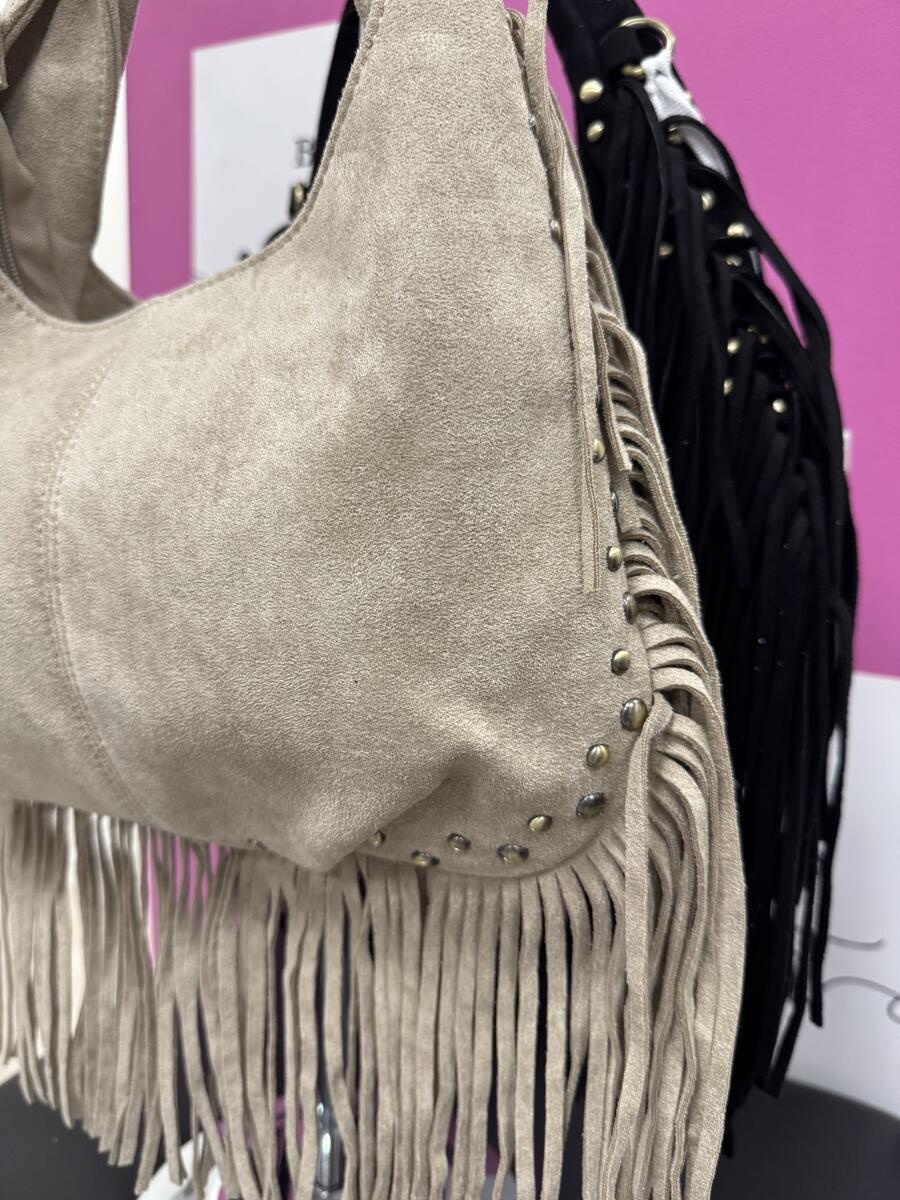 NOVITÀ Bag scamosciata con frange