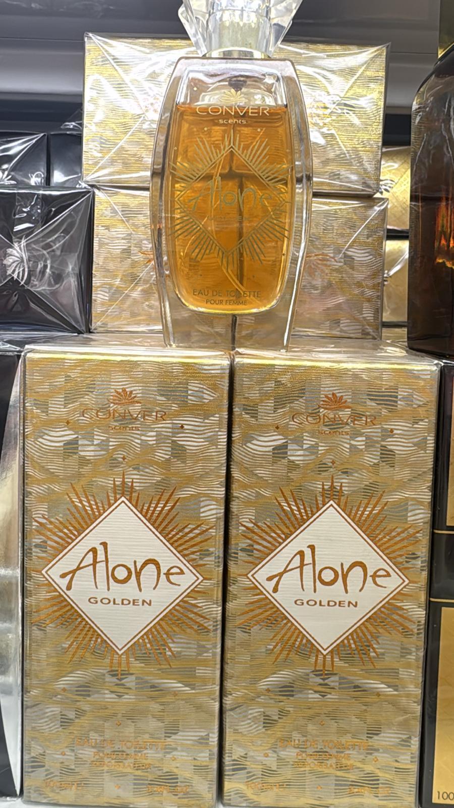 CONVER SCENTS ALONE GOLDEN EDT DA 100 ml
 [Quantità minima è di 6 pezzi]