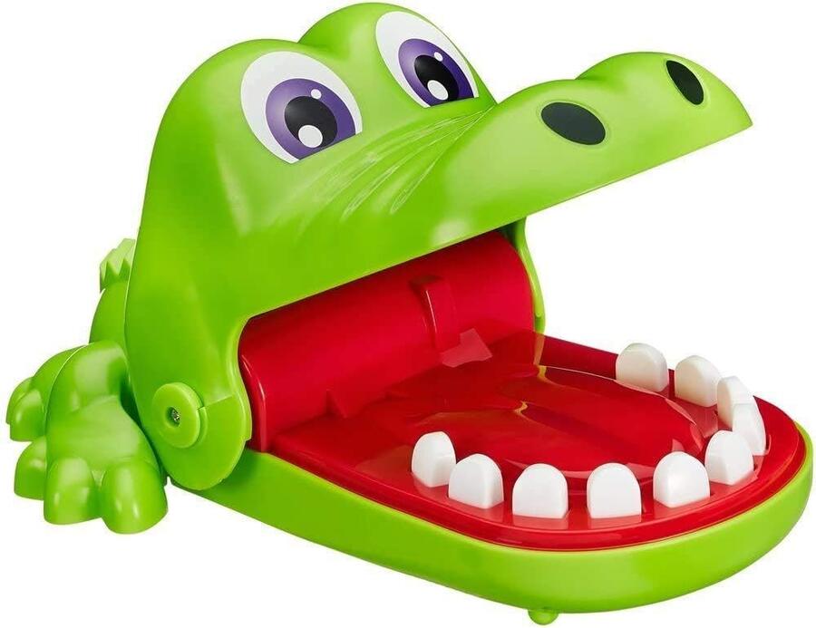 Hasbro Gaming, Cocco Dentista, Gioco da Tavolo per Bambini e Bambine dai 3 Anni in su, Estrai i Denti del Coccodrillo Ma Non Farti Mordere, 2 o più Giocatori