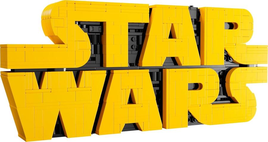LEGO Star Wars 75407 Logo Star Wars in Mattoncini - Set di Costruzioni per Adulti Fai-da-Te - Kit di Modellismo da Collezione dalla Cultura Pop - Gadget da Esposizione per Casa o Ufficio - 18+