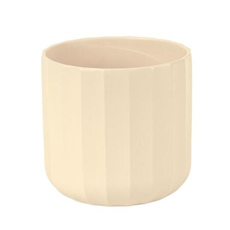 VASO SFACCETTATO D15 H14,5 CREMA