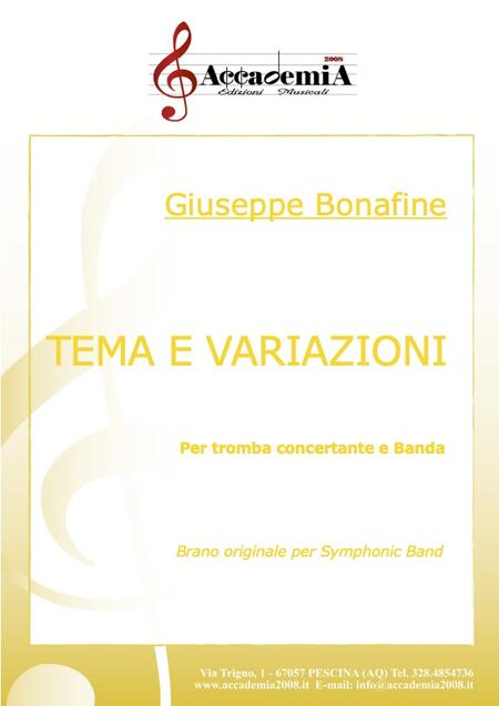 TEMA E VARIAZIONI - Giuseppe Bonafine