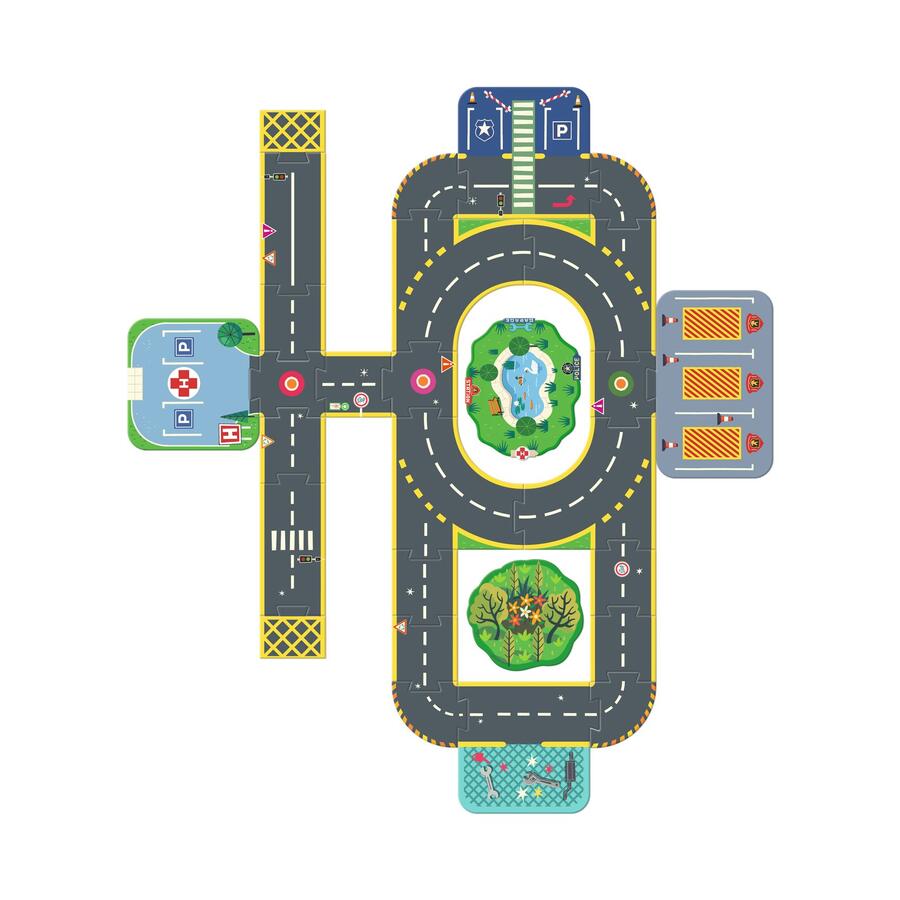 Crazy motors - Circuito per macchinine con edifici
