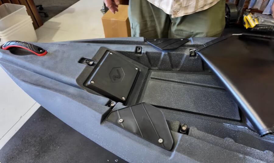 Kayak da pesca a pedali Vibe SHEARWATER 125 Impulse Drive Surge Green - 381 cm 