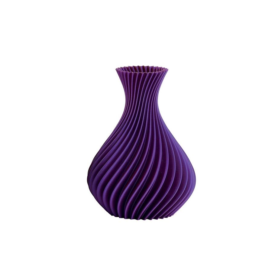 Melaverde - Vaso Spirale Viola Bicolor – Altezza 21 cm