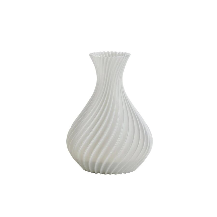 Melaverde - Vaso Spirale Bianco – Altezza 21 cm