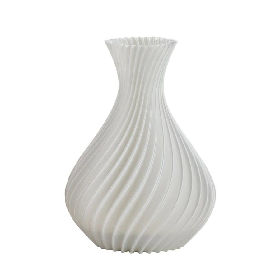 Melaverde - Vaso Spirale Bianco – Altezza 26 cm