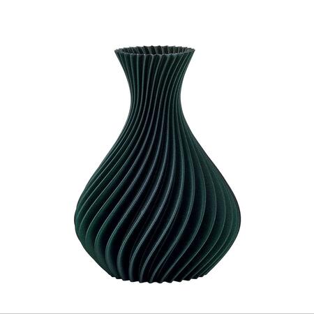 Melaverde - Vaso Spirale Verde glitter – Altezza 26 cm