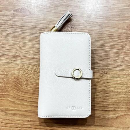 Portafoglio in pelle ECRU