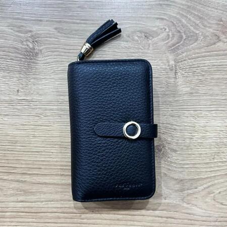 Portafoglio in pelle NERO