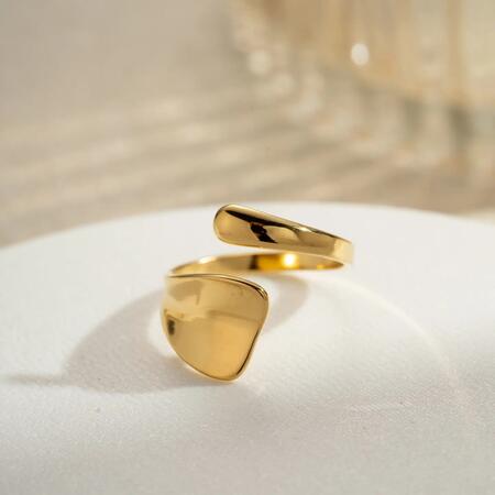 Anello aperto GOLD forme libere moderne