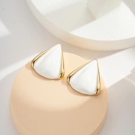 Orecchini Triangolo Acciaio BIANCHI