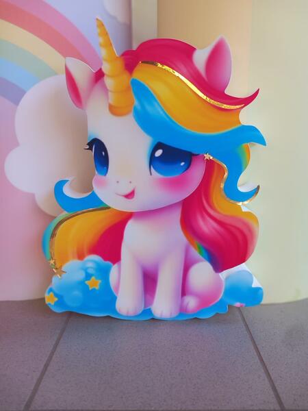 Unicorno Sagoma Polistirolo con stampa
