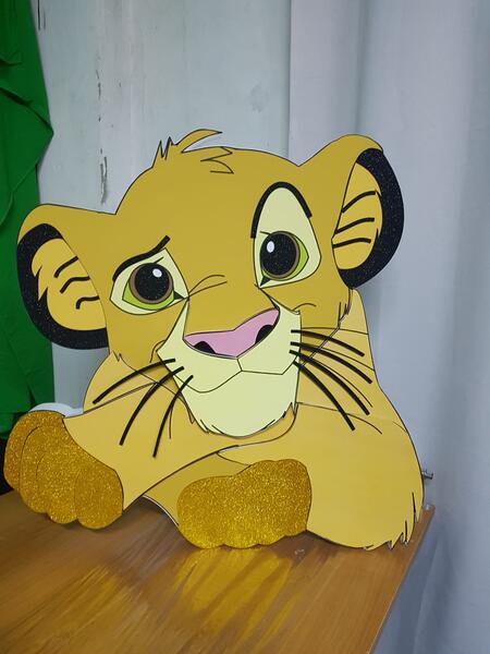 Simba re leone Sagoma Polistirolo con stampa