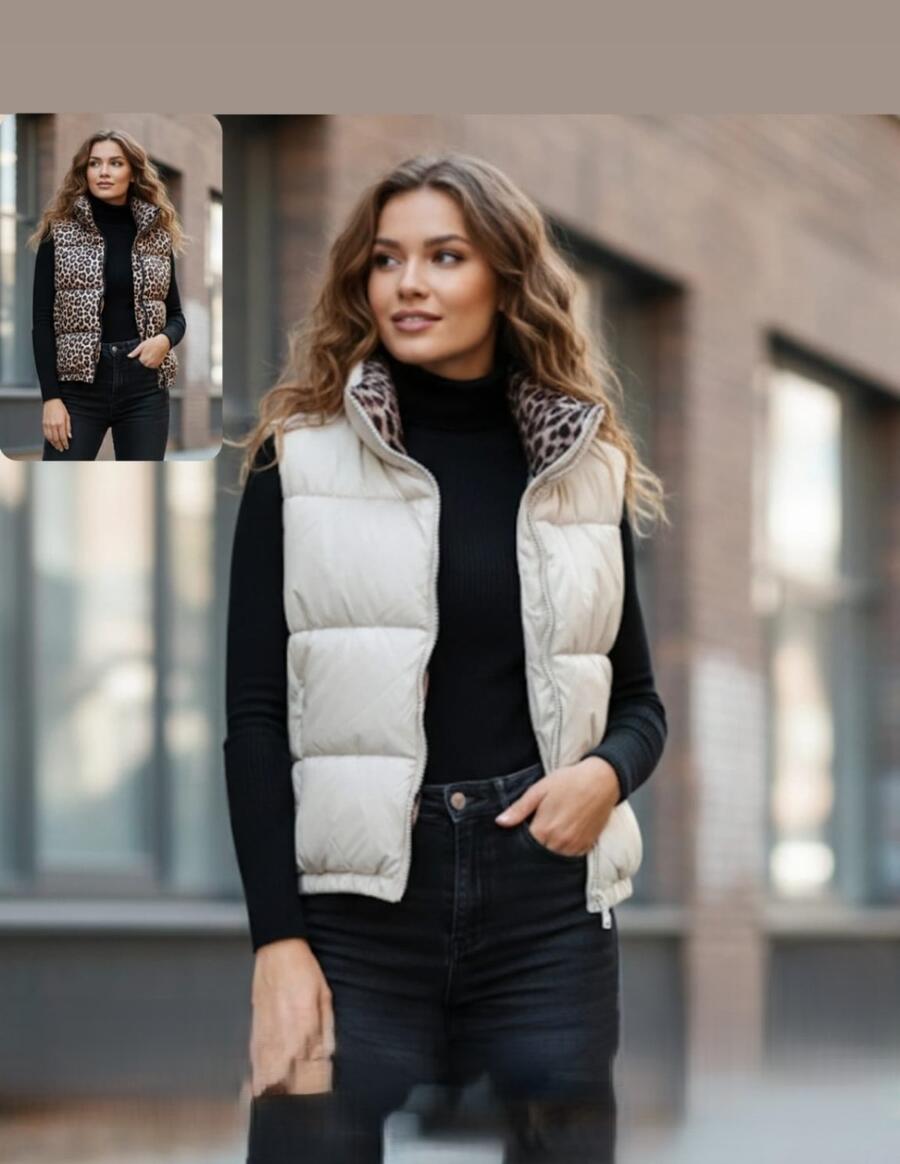 Smanicato double face con maculato e tinta unita vari colori taglie S _ M - L - XL