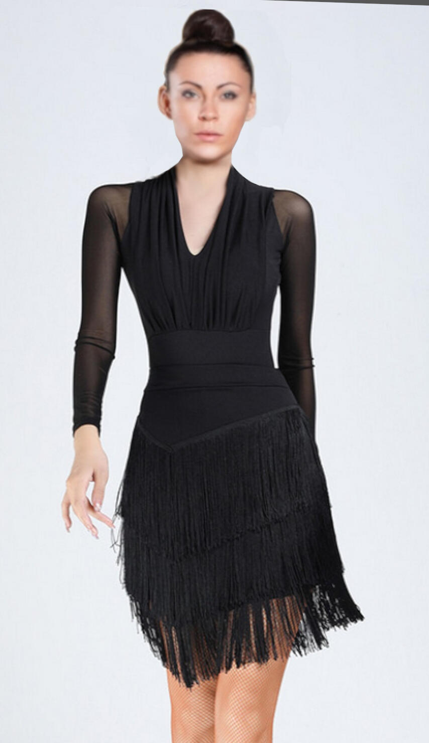 Gonna elastica con frange 2-0057