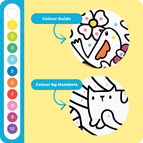 Set per colorare - Colora con i numeri