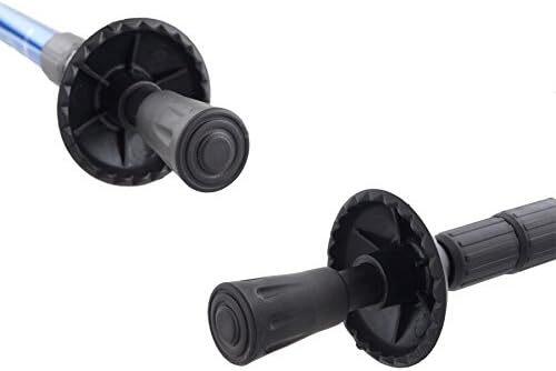 Bastoni da Trekking Blu o Rosso, set da 2 pezzi per camminata nordica, lunghezza 65-135cm - Nordic Walking