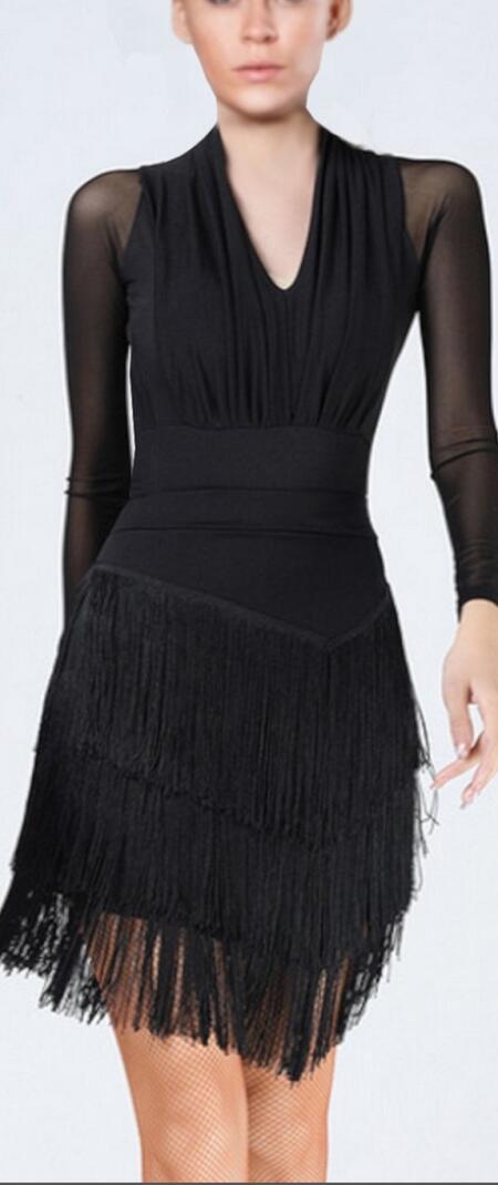 Elastic skirt with fringes 2-0057