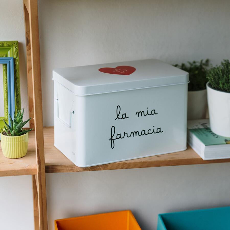 Simply Day - Scatola in acciaio verniciato La mia farmacia - Grande