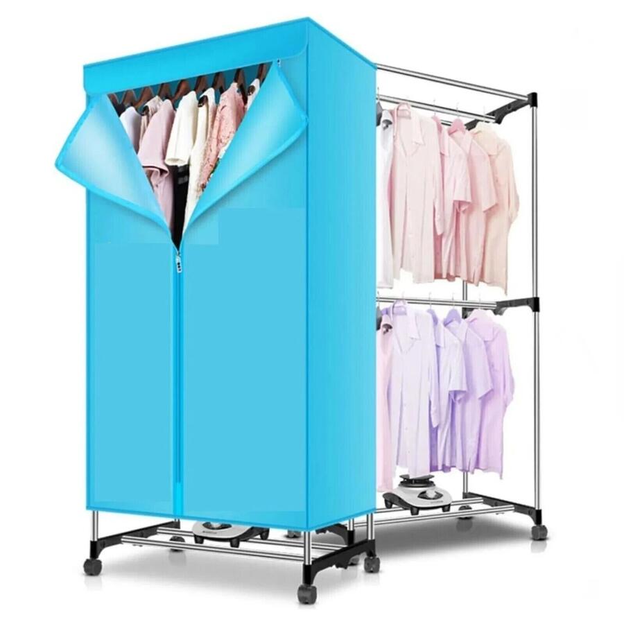 Asciugabiancheria Elettrico Asciugatrice Armadio Stendino Box Aria Calda 