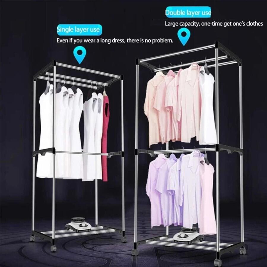 Asciugabiancheria Elettrico Asciugatrice Armadio Stendino Box Aria Calda 