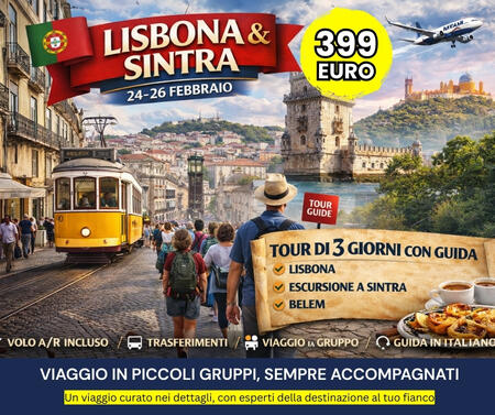  24 FEBBRAIO 2026 3 GIORNI LISBONA TOUR DI GRUPPO
