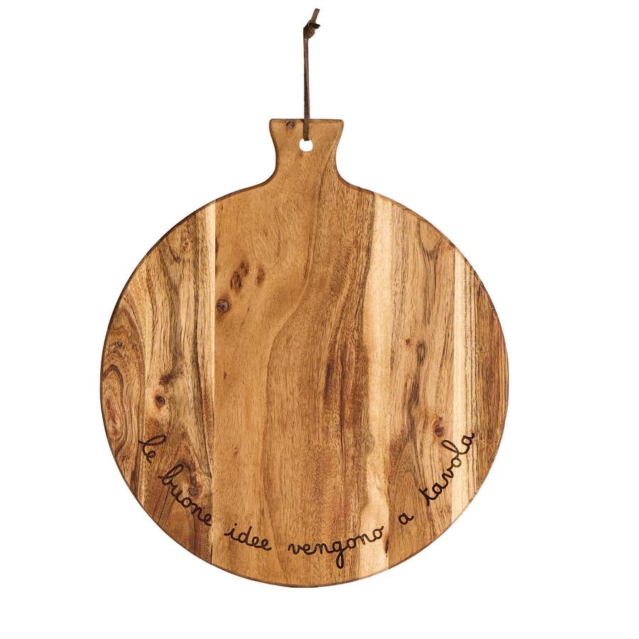 Simply Day - Tagliere tondo Le buone idee vengono a tavola