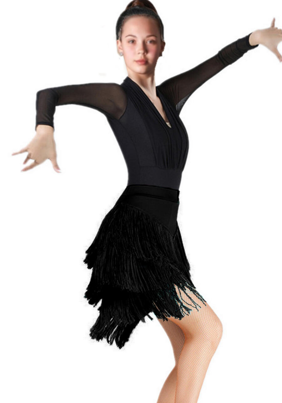 Bodysuit with tulle sleeves 6-0051