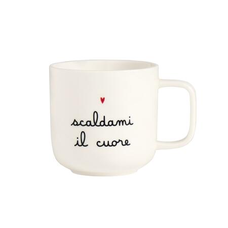Simply Day - Mug bianca Scaldami il cuore