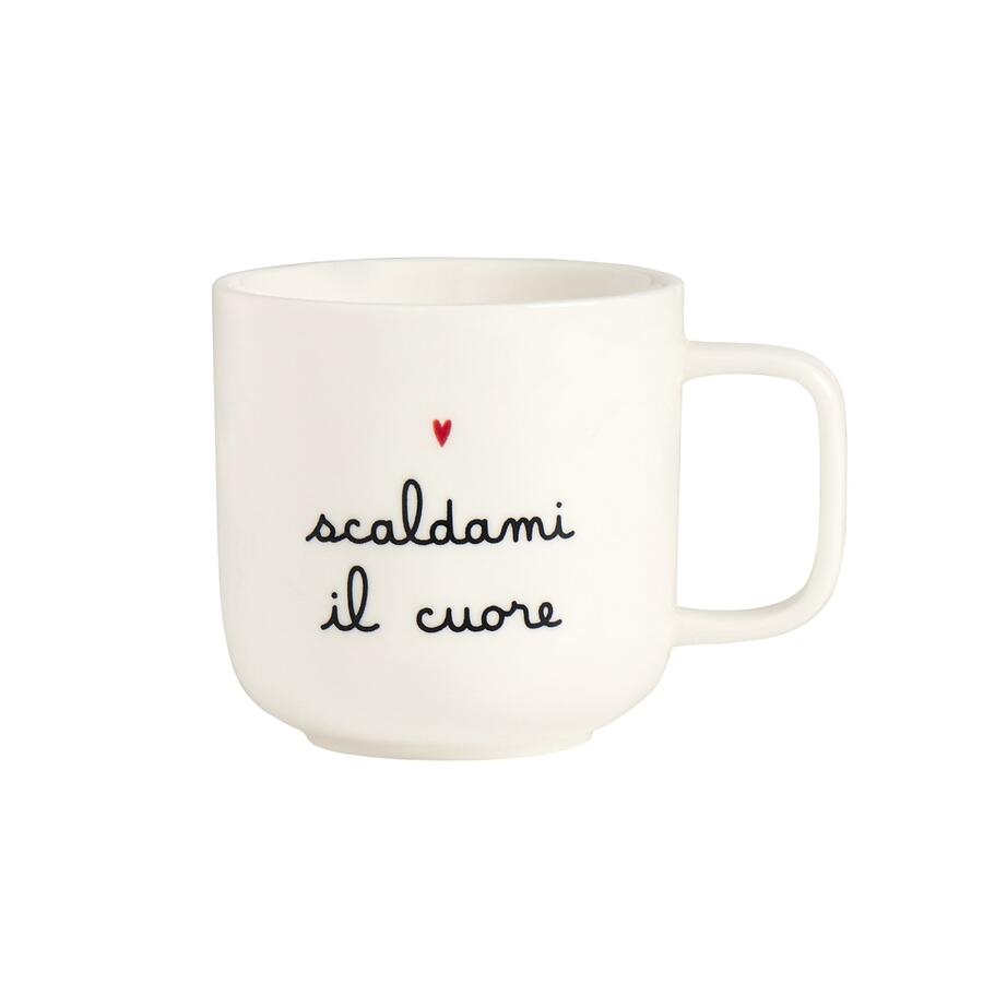 Simply Day - Mug bianca Scaldami il cuore