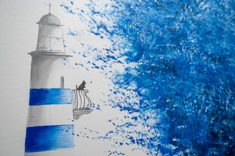 Alberi in riva al mare cm 140x70