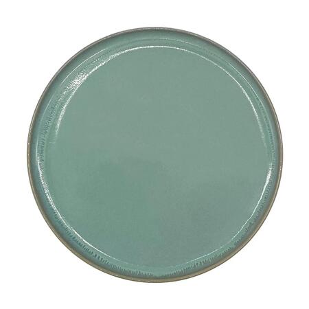 Piatto grande in gres 27,5 cm turchese