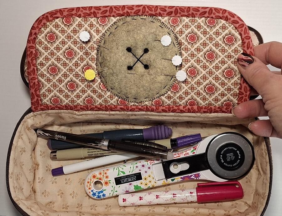 Cartamodello Astuccio portacucito Cannella