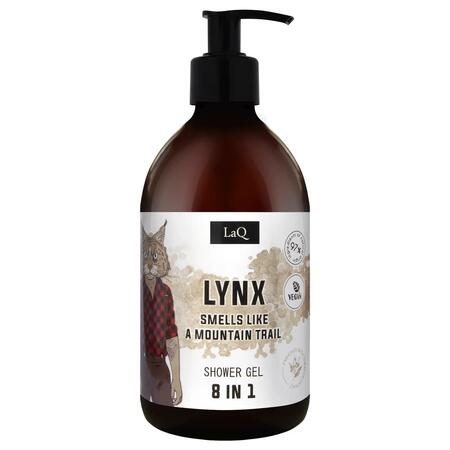 Gel Doccia Uomo 8 in 1 Lynx - Naturale e Vegano 500 ml