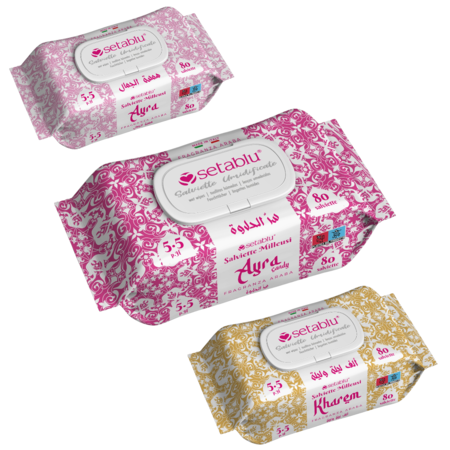 SETABLU SALVIETTINE IMBEVUTE ARABE 80 PEZZI (Confezione da 72 pezzi) 