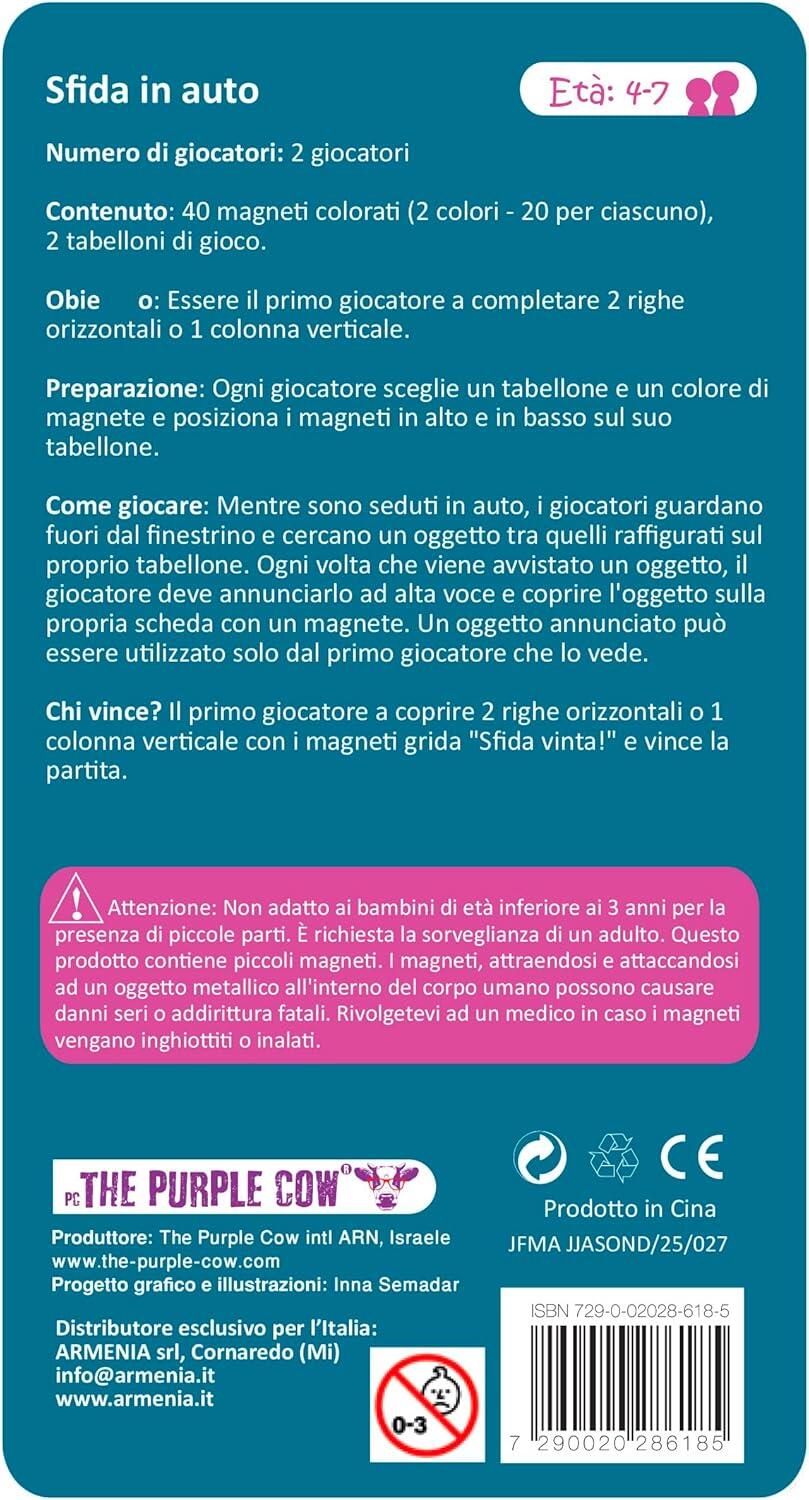 Sfida in auto - Gioco magnetico