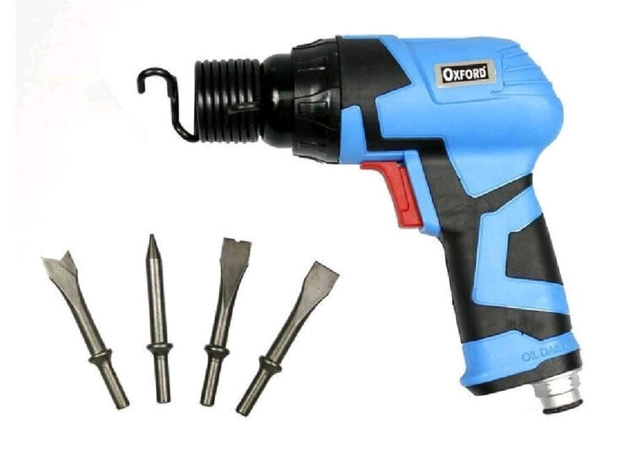 Martello scalpello pneumatico aria compressa 4 punte incluse demolitore leggero 