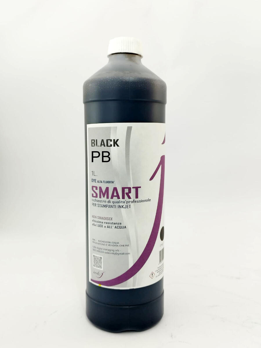 PB SMART photo BLACK DA 1000 ML. INCHIOSTRO DYE INDELEBILE COMPATIBILE PER TUTTA LA SERIE EPSON