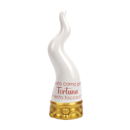 Wald - Corno in gres colore bianco...questo corno porta fortuna