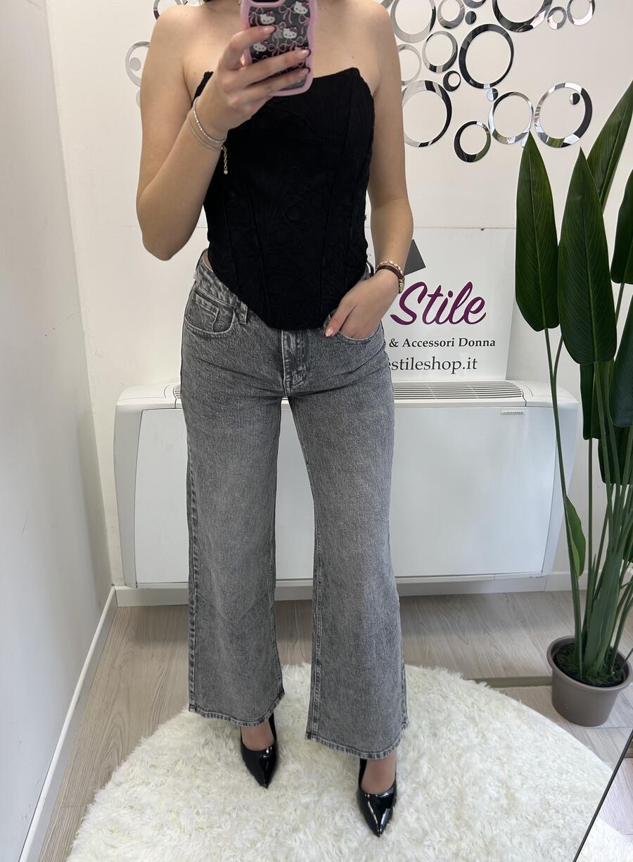 NOVITÀ Jeans wide leg grigio
